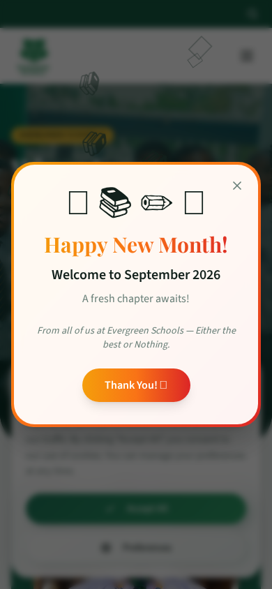 Evergreen Schools website preview