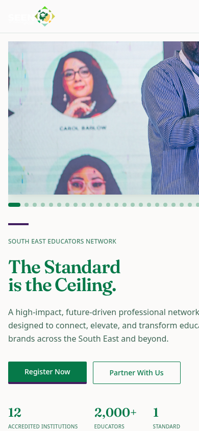 South East Educators Network website preview